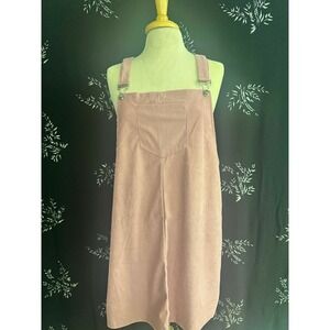 Pink Corduroy Overall Dress Pinafore Bib Front XXL